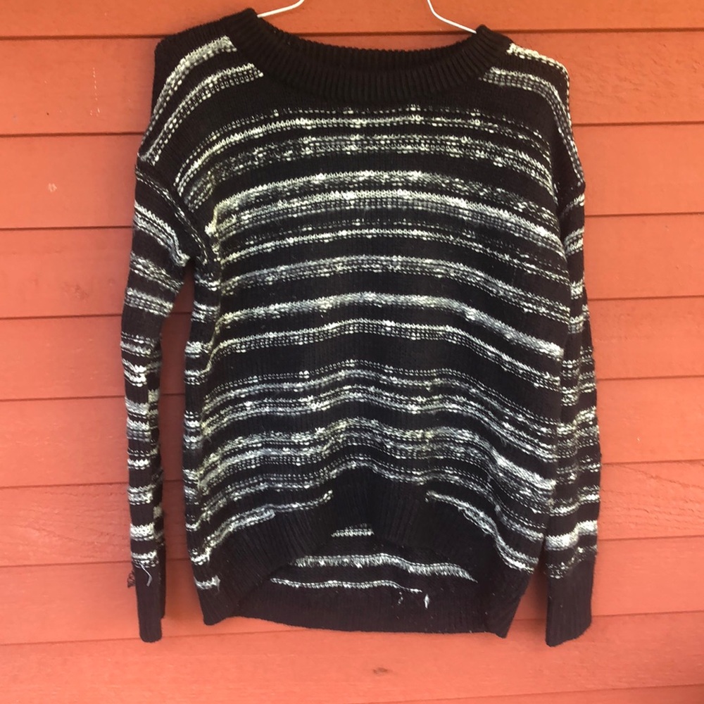 Black and White Striped Calvin Klein Sweater